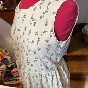 Cotton sleeveless Sundress/ Medium/ Made in USA